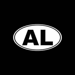 Alabama Decal AL State Decal Alabama Car Decal Window Bumper Wall Laptop Tablet Yeti Tumbler AL Car Decal