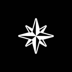 Nautical Star Decal,Nautical Star Vinyl Decal Sticker,Sailor,Sailing Decals,Find your way,Marine,Army,Veteran,Boating,Boater,Ship Captain