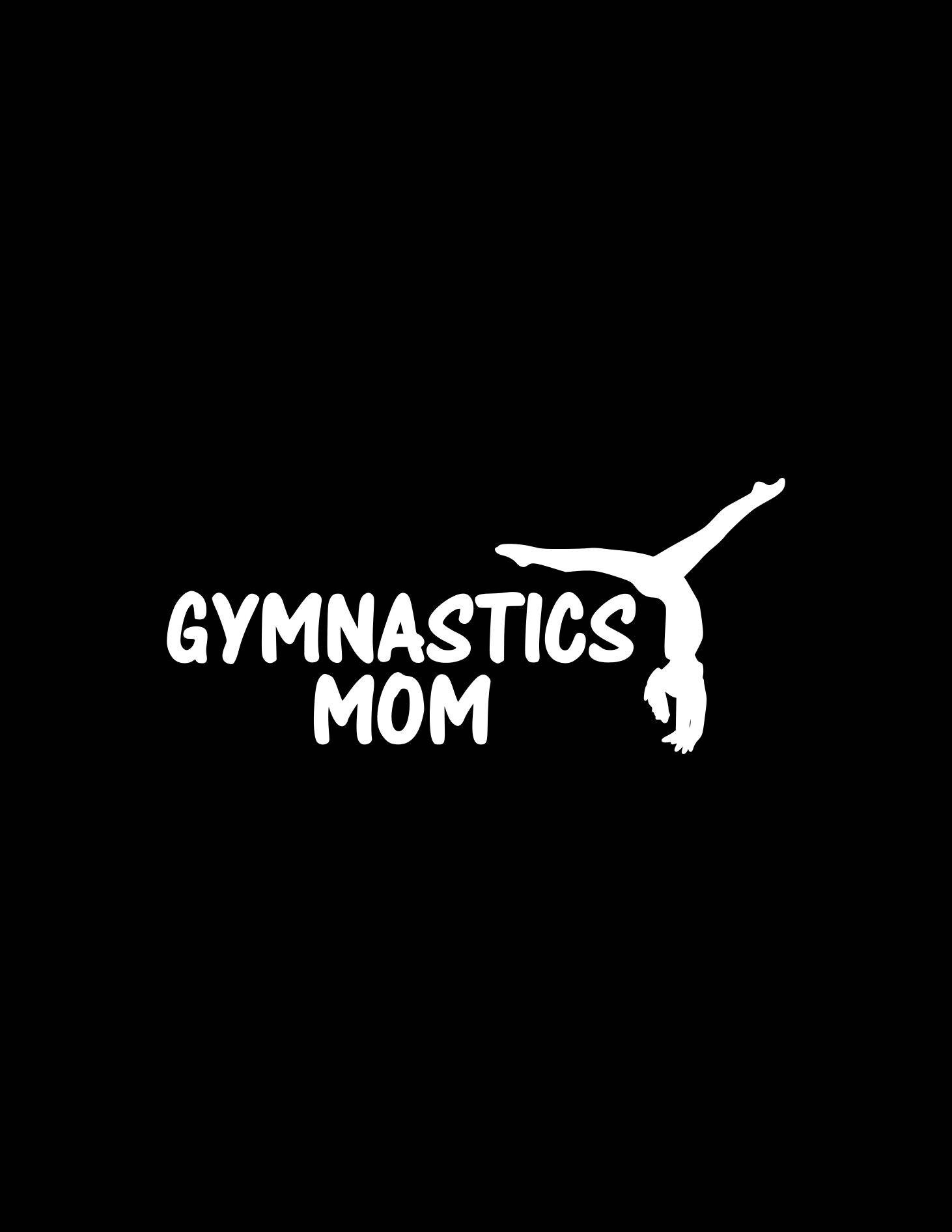 CRDesign Gymnastics Mom Decal - Pink Car Window & Bumper Sticker