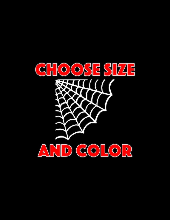 Spider Web Decal Web Sticker Car Window Wall Bumper Tablet - Etsy