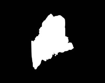 Maine Decal Maine State Decal Car Decal Laptop, Macbook, iPad Window Bumper Yeti Tumbler etc.. Maine Sticker