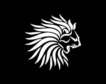 Lion Decal, Lion Head Decal,Lion Symbol, Lion Roar,Lion Car Decal, Laptop Decals,Lion Car Decal, Tablet , Yeti,Tumbler,Window,Wall Decals
