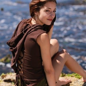 Felpa con cappuccio Fairy Boho, abbigliamento Boho Festival Faerie, stile Elven Burning Man Rave Hippie