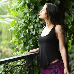 Pixie Halter Top, Boho Festival Stretch Summer Tank, Fairy Elven Yoga Hippie Faerie