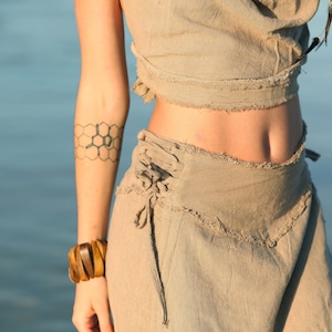 Tribal Cotton Skirt, Nakoma Skirt, Pixie Skirt, Festival Skirt, Hippie Skirt, Fairy Skirt, Earthy Clothing, Boho Skirt, Pixie Clothing, Goa