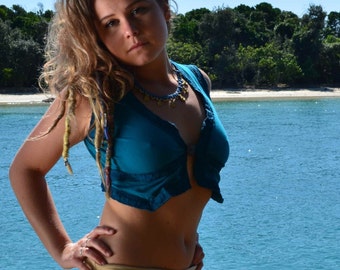 Kamizelka Pixie Hippie, kamizelka Boho Festival, top Boho Psytrance Fairy Rave