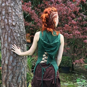 Pixie Hood Top, Viking, Festival Clothing, Psytrance Clothing, Faerie Top, Burning Man, Festival Top, Rave Clothing, Fairy top, Rave Top