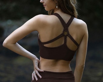 Yoga Bra, Bohemian Festival Top, Sports Gym Workout Activewear, Pixie Boho Outfit