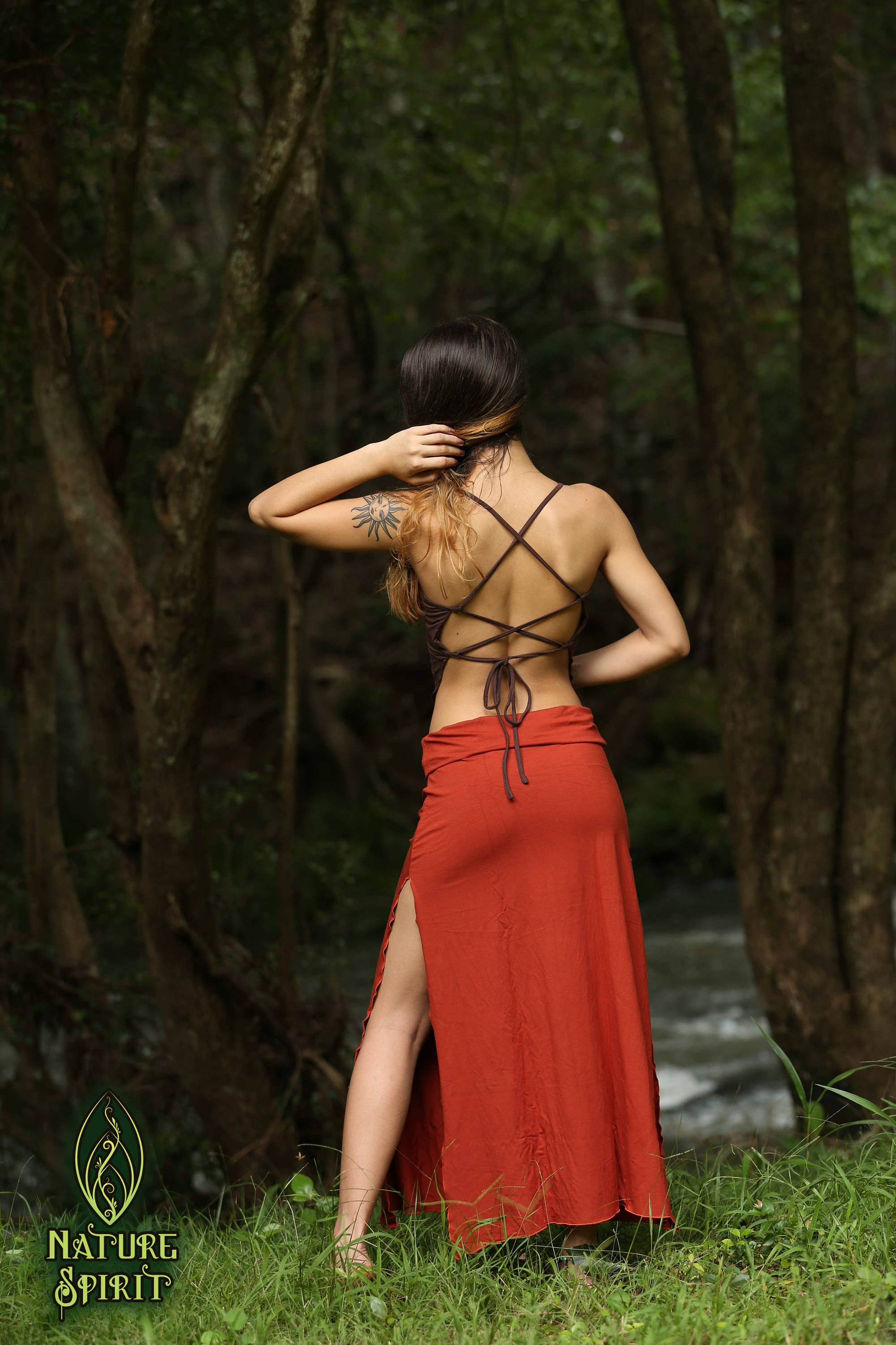 Wrap and Tie Racerback Top  Earthy clothing inspired by fairytale