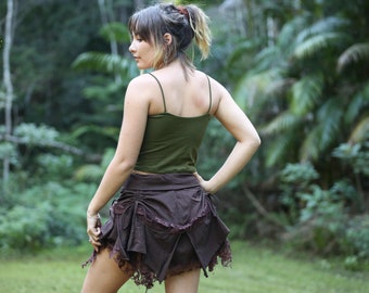 【THEAIRTOWN】 hotpix drape top ♥3color Caged Crop Top, Pixie Top, Fairy Top, Psytrance Top, Hippie