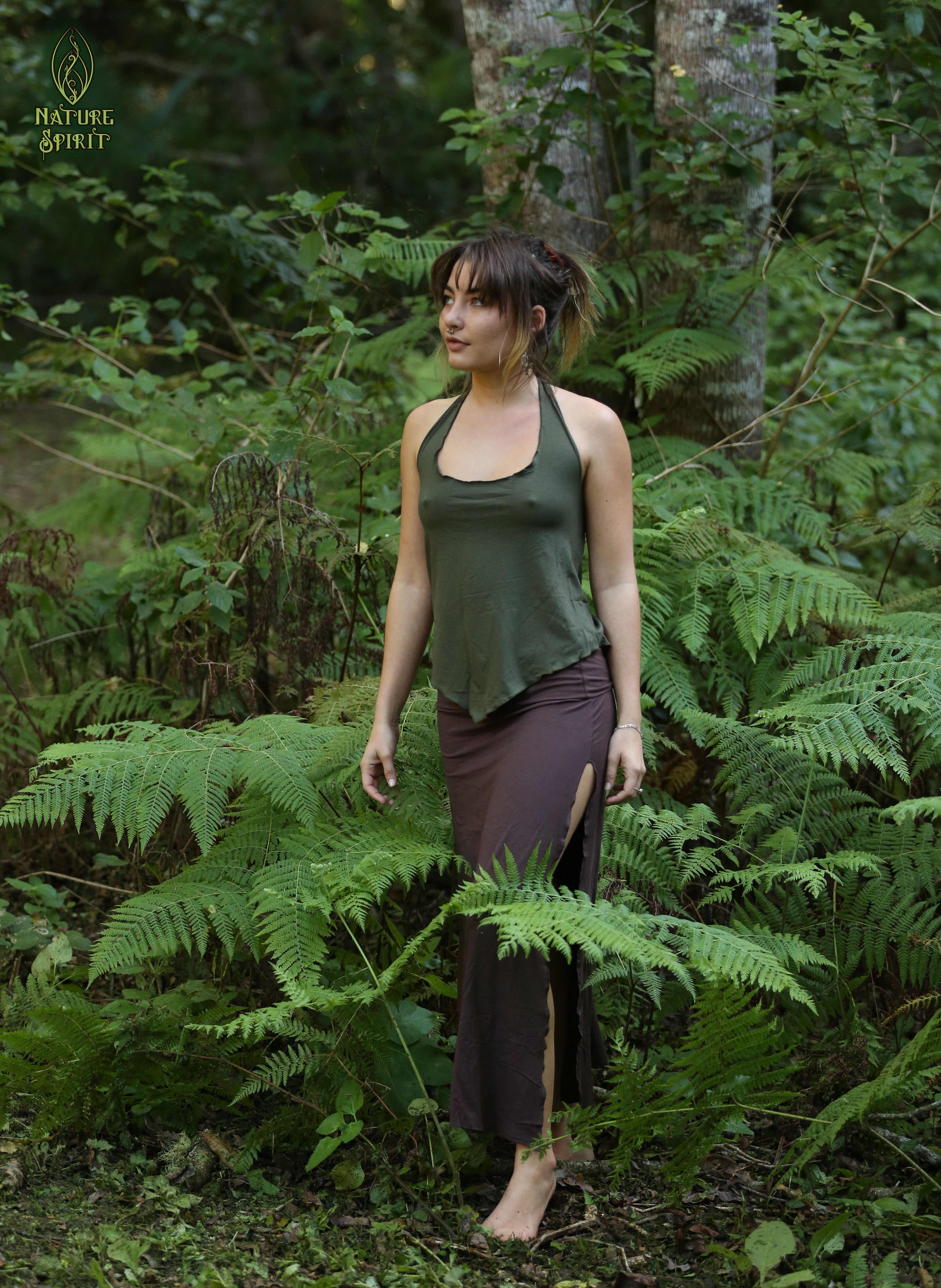 Gothic Skirt Goddess Skirt High Split Maxi Skirt Long Etsy