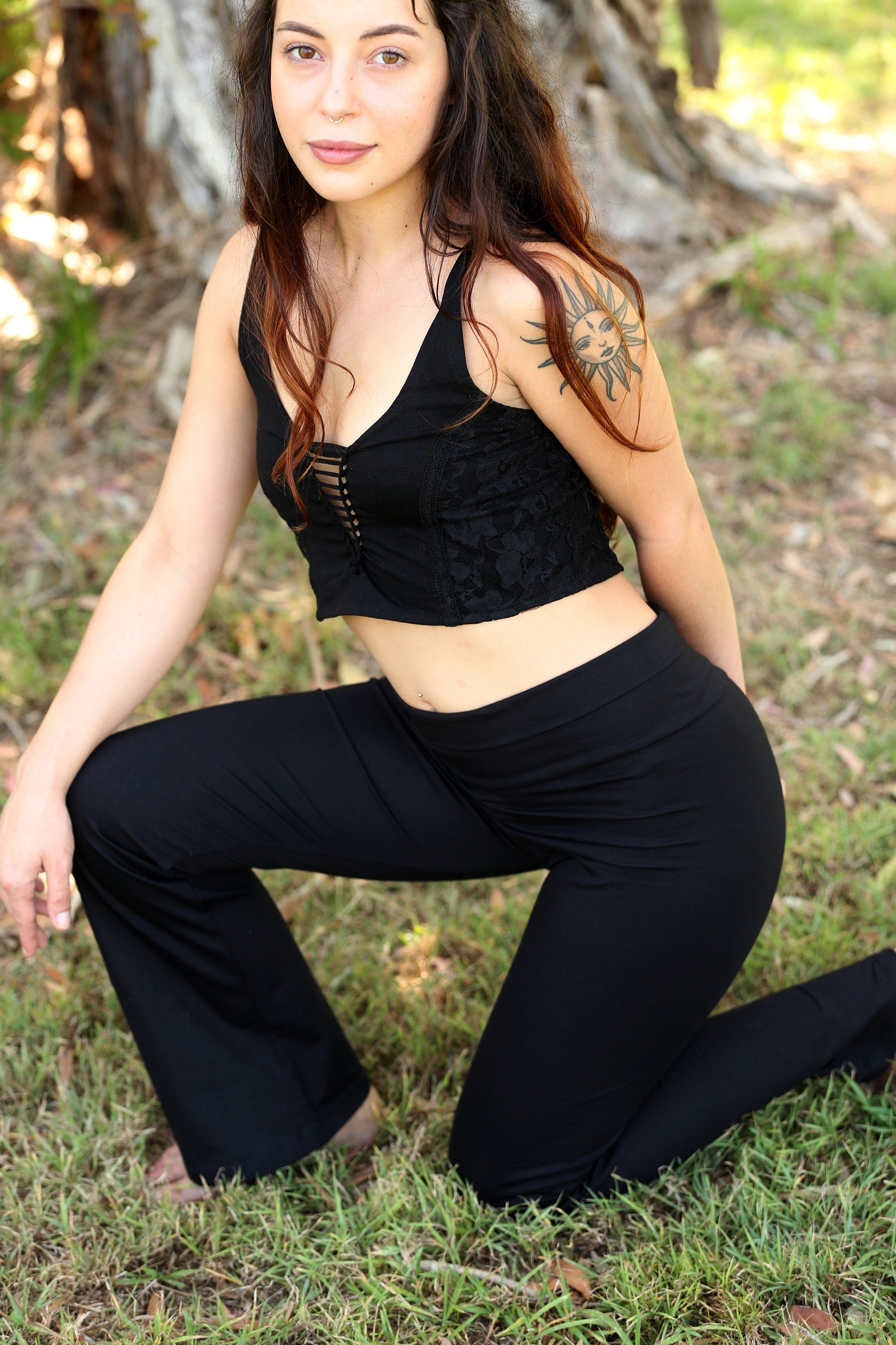 Boot Cut Leggings Flared Leggings 