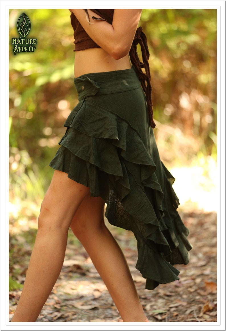 Cotton Ruffle Skirt Dancing Skirt Festival Skirt High to Etsy