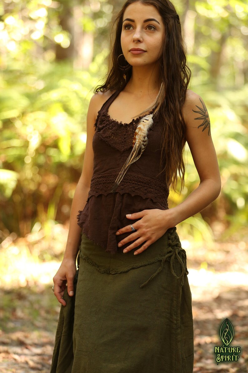 Organic Pixie Skirt Festival Goa Clothing Asymmetrical Skirt Pixie Clothing