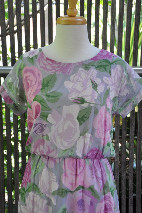 Cute Floral 80's Sundress