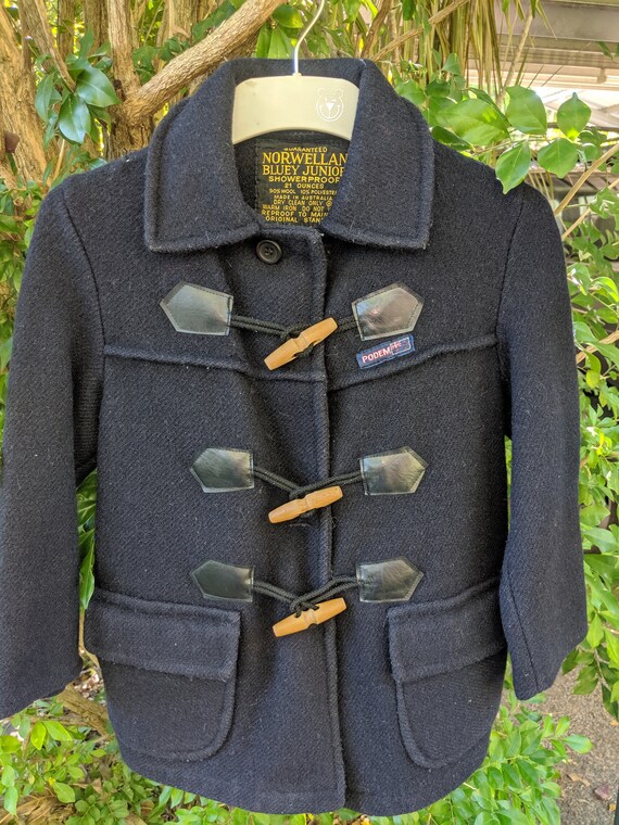 Brilliant 70's Kids Australian Duffel Coat, Size 7