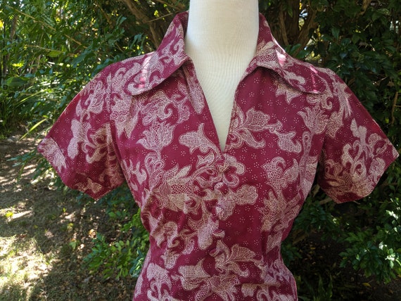 Fab 70's Paisley Cotton Dress