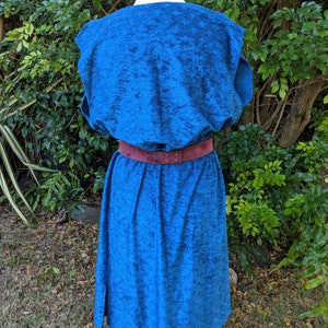 Blue 70's Cowl Neck Dress image 5