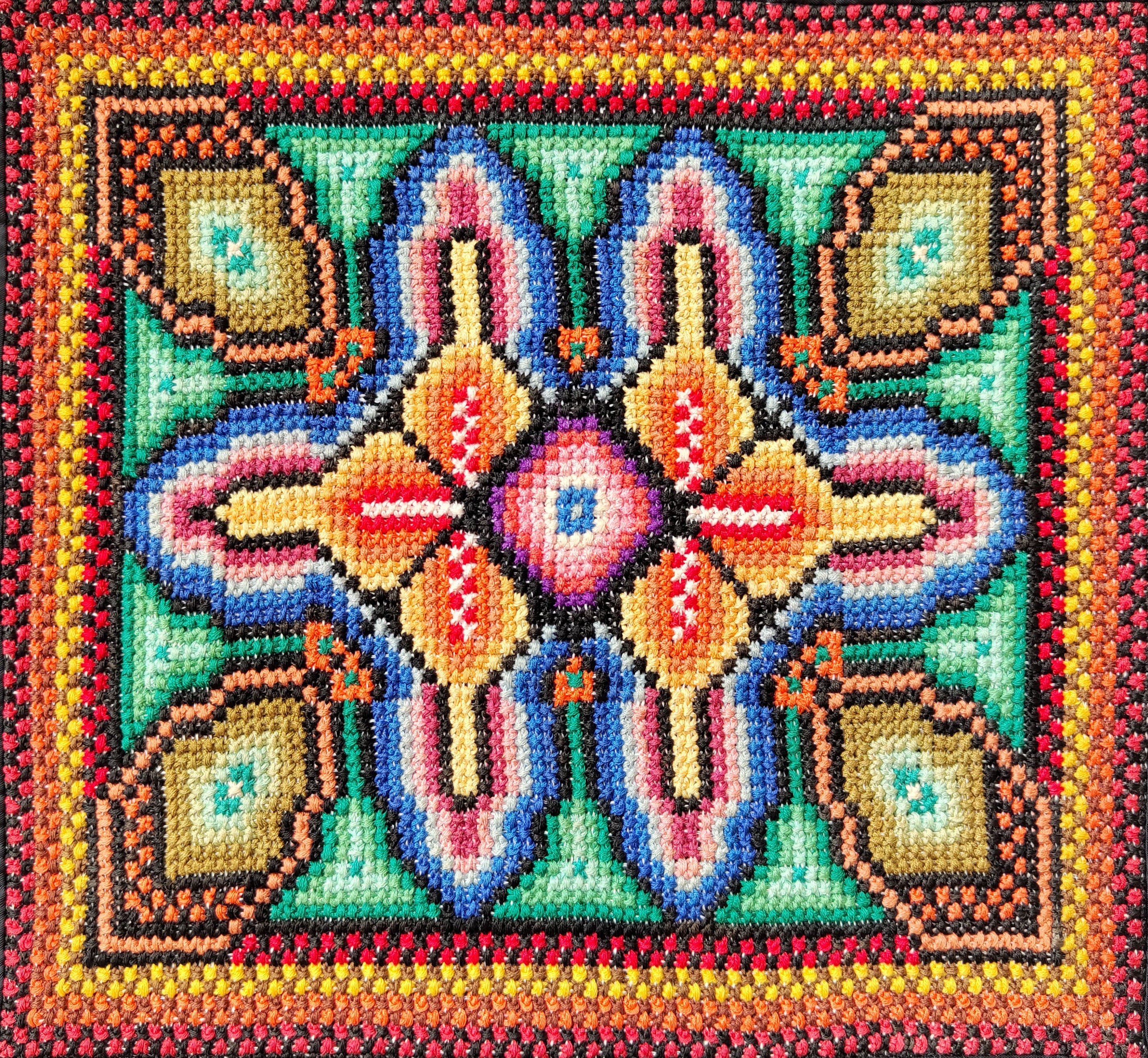 Double Cross Stitch PDF Pattern Set, Geometric Abstract, DIY Accessory ...