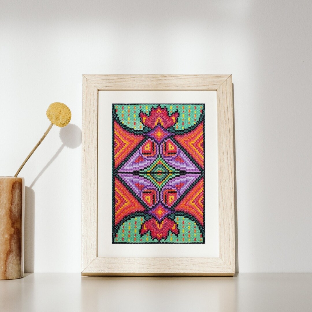 Double Cross Stitch Sampler Regal, Hand Embroidery PDF, DIY Cross