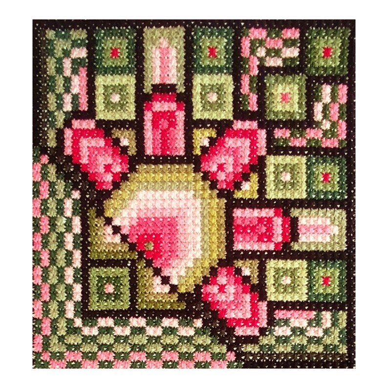 Art Nouveau Venus Cross Stitch Pattern – Double Stitch, Spring Motifs ...