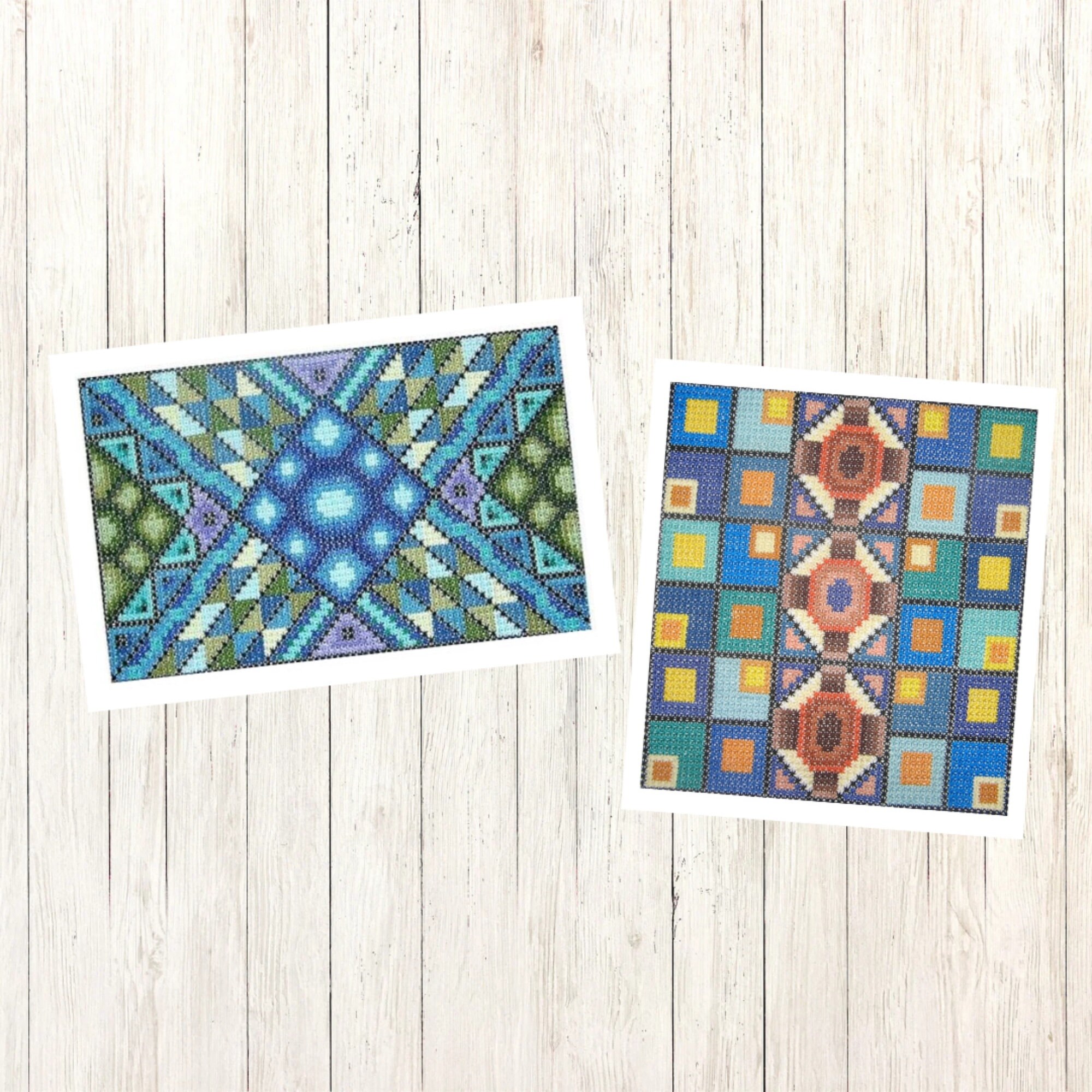 韓国 ファッション通販 Cross Double Geometric 2 Set: Stitch Mid DIY PDF, Chart スーツ