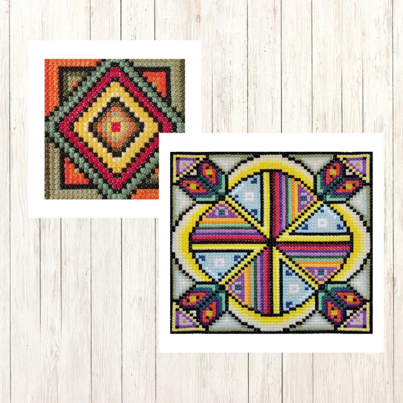 Hand Embroidery PDF Set, Double Cross Stitch Charts (digital Download ...
