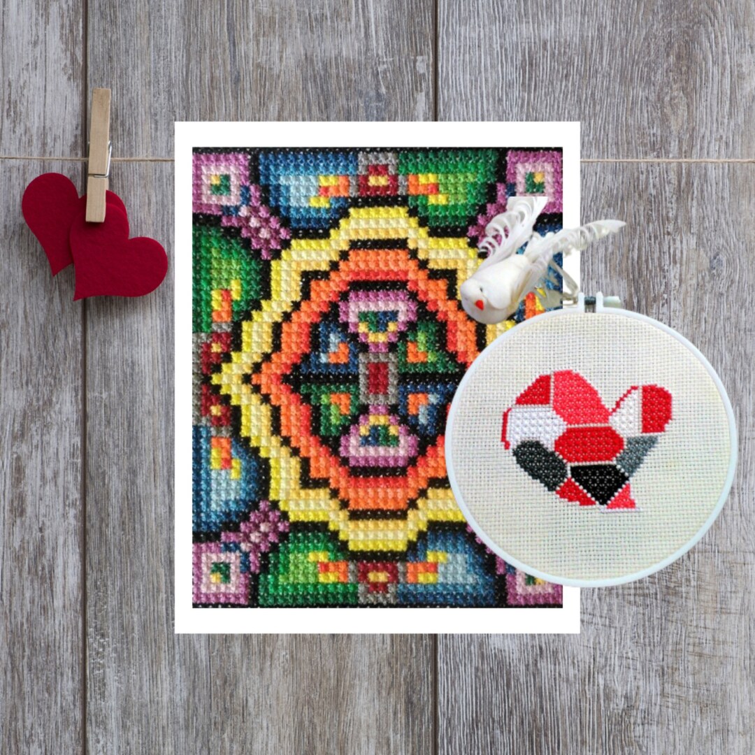 PDF Pattern Set Video Youtube Tutorials, Double Cross Stitch Charts, DIY Cross Stitch Accessory, DIY Gift Embroidery, Valentines Stitchery - Etsy PDF Pattern Set Video Youtube Tutorials, Double Cross Stitch Charts, DIY Cross Stitch Accessory, DIY Gift Embroidery, Valentines Stitchery - Etsy