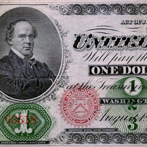 1862 *1 Dollar Legal Tender Note** This was the first Federal *1  Dollar bill.   * Free Shipping *Must Read*