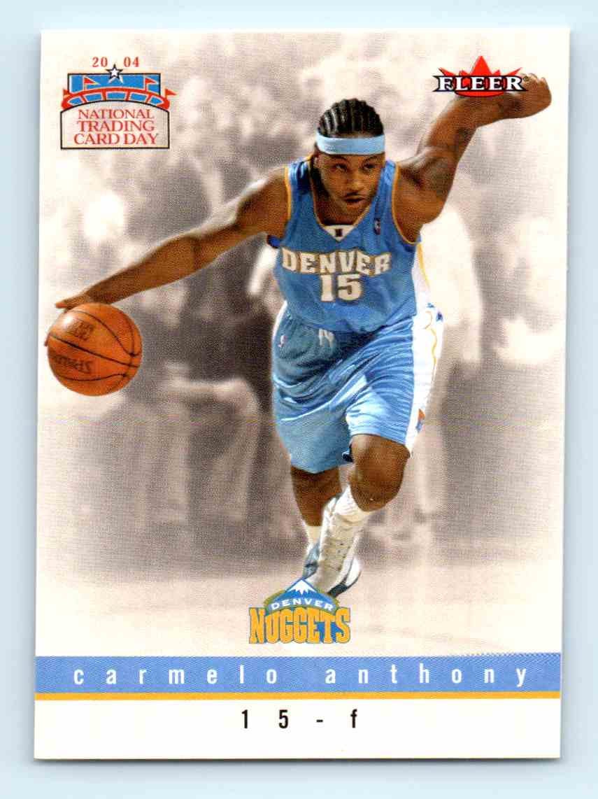 2003-04 Topps draft pick number 3 Carmelo Anthony