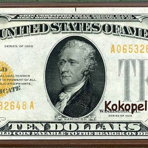 1928 *10 Dollar Gold Certificate *  MUST READ !