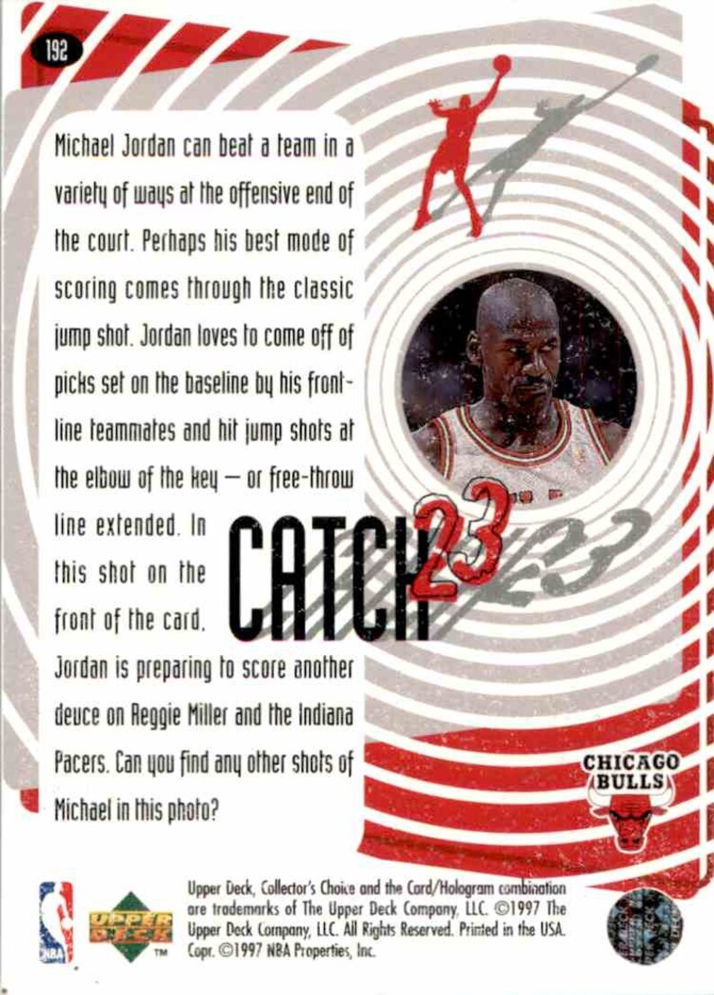 michael jordan upper deck collectors choice 1997