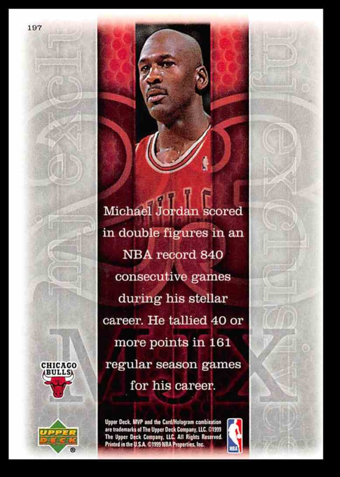 1999 upper deck michael jordan