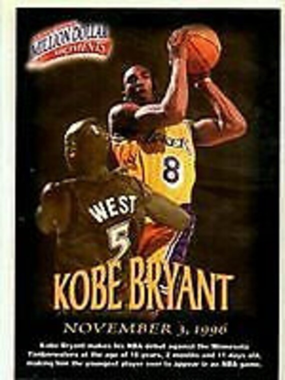 Kobe Bryant 1997 Fleer Million Dollar Moments Card 31 Of 50 Etsy