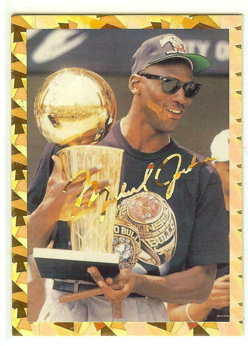 Michael Jordan Special Gold Embossed Promo Card One of 25,000 - Etsy