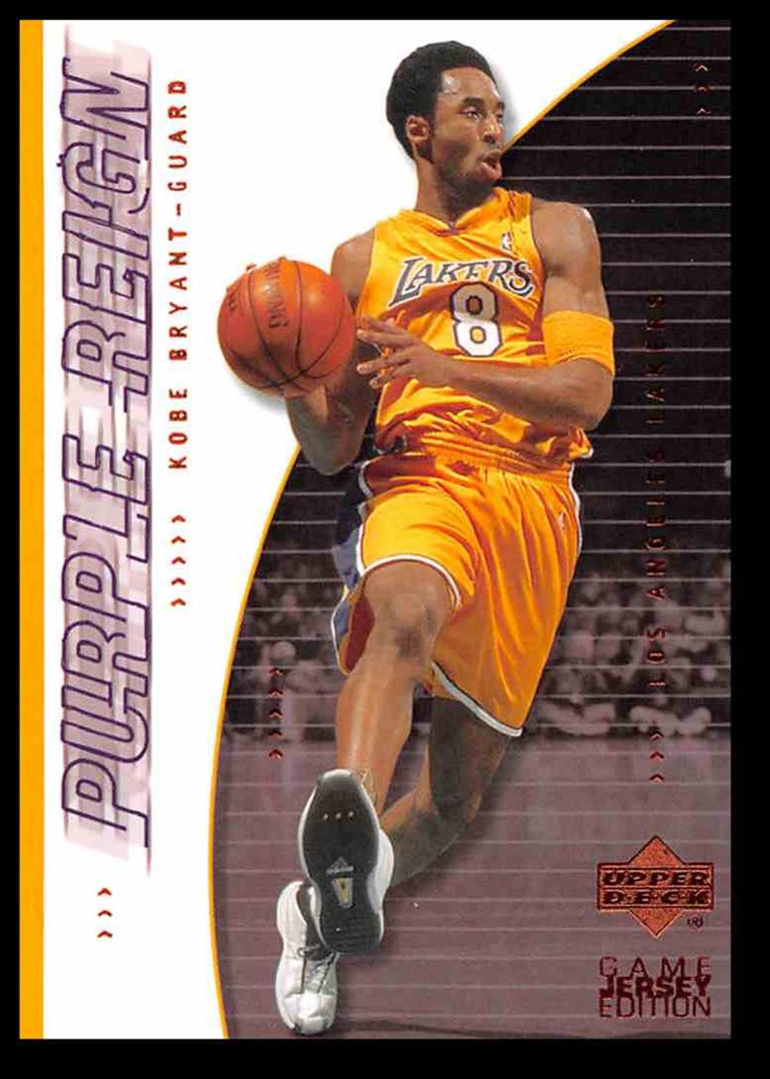 Kobe Bryant 2010 2011 Upper Deck Game Jersey Edition Purple Reign Card
