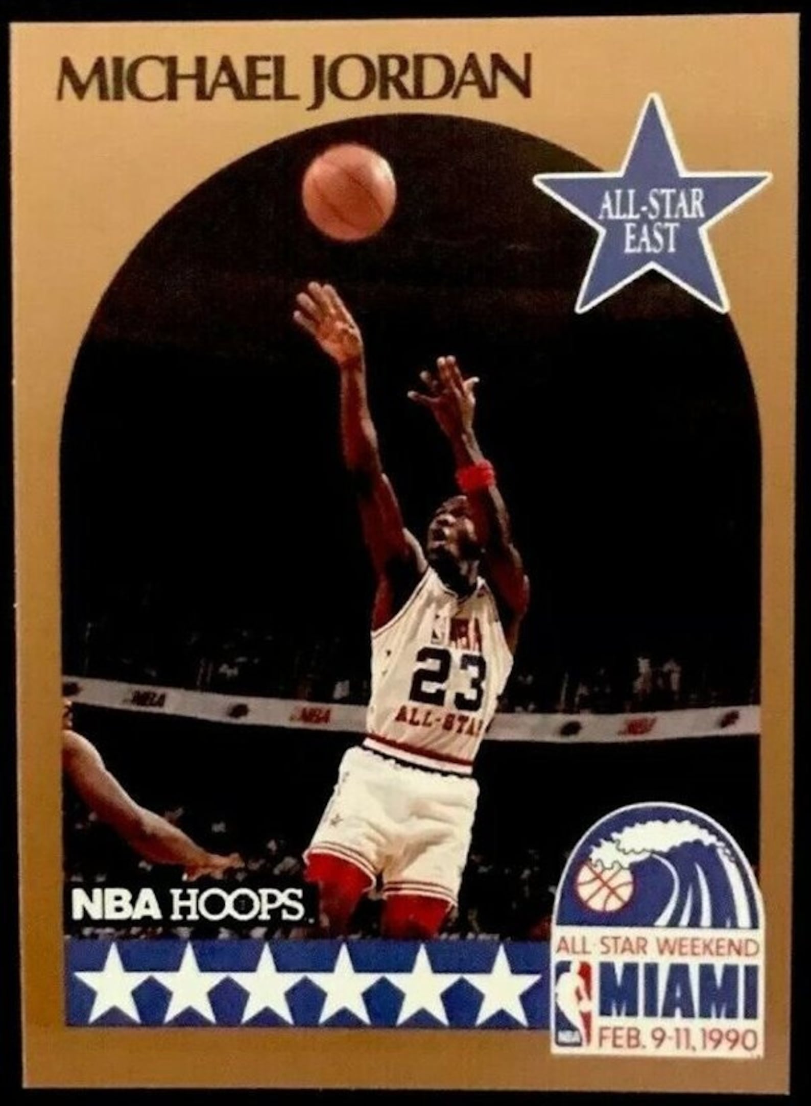 Michael Jordan East All Star Card Michael Jordan 1990 All Star East Card # 5 - Etsy