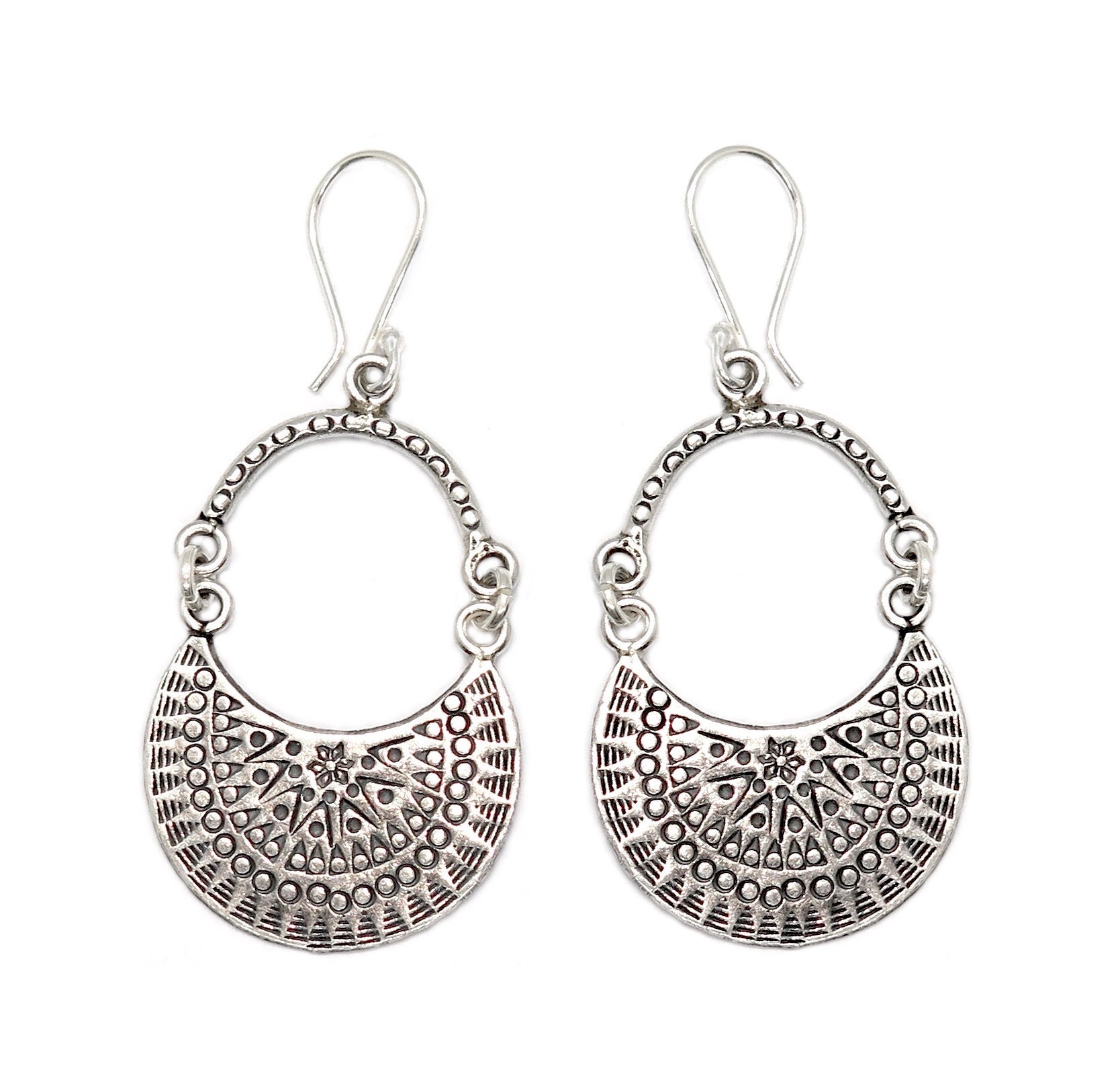 Balinese genuine 925 sterling silver BOHO earrings | eBay