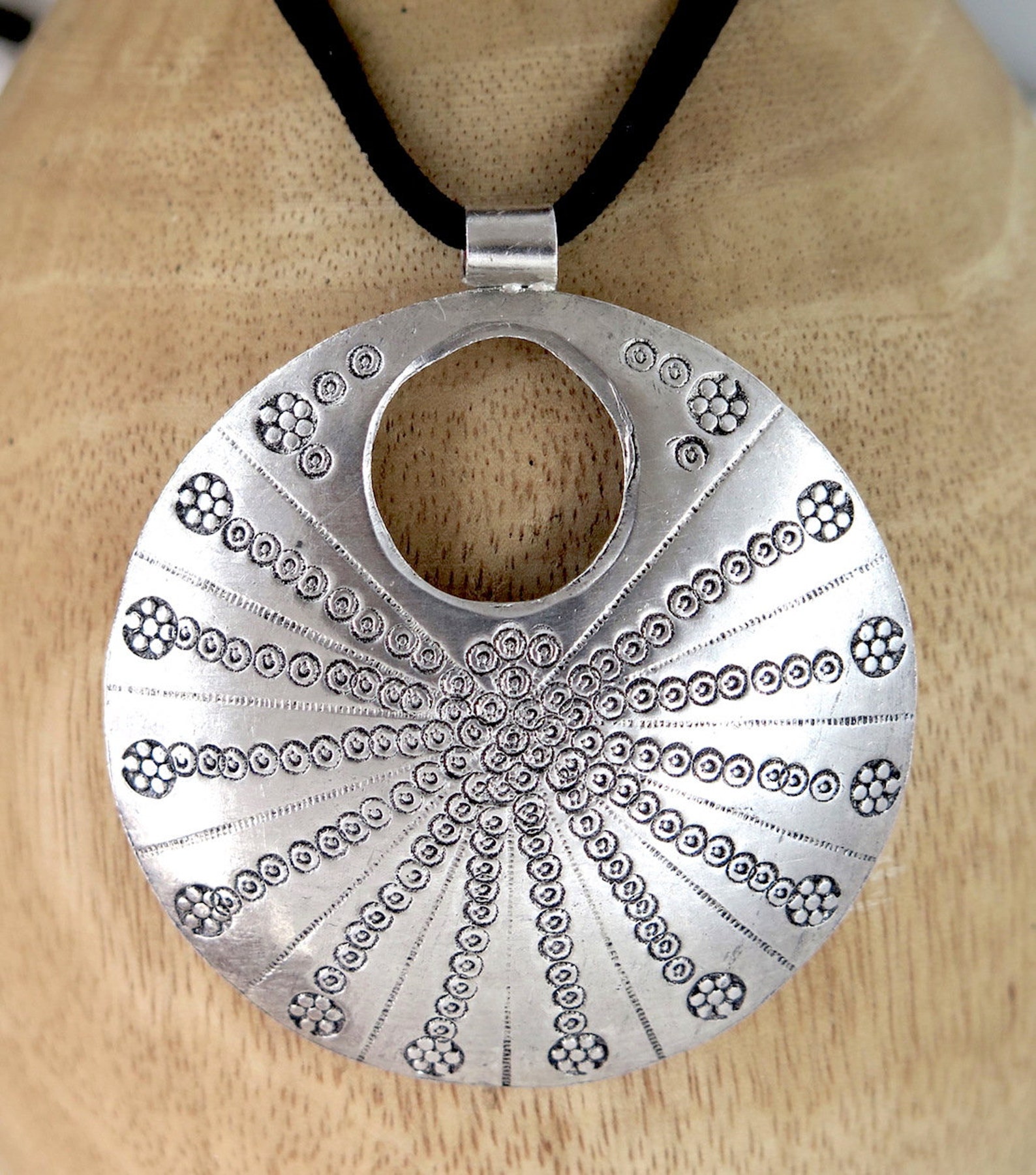 Pendentif Boho En Argent 925 - Style Ethnique - Occasion
