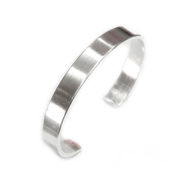 Sterling Silver Plain Cuff Bracelet Handmade Solid Classic Etsy