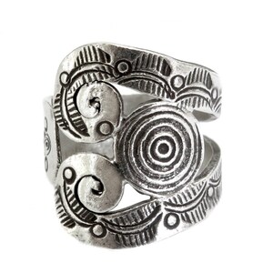 Square Amethyst Sterling Silver Ring - Delicate Vintage Boho Ring For Women, Size 8, With Velvet Bag - View #4