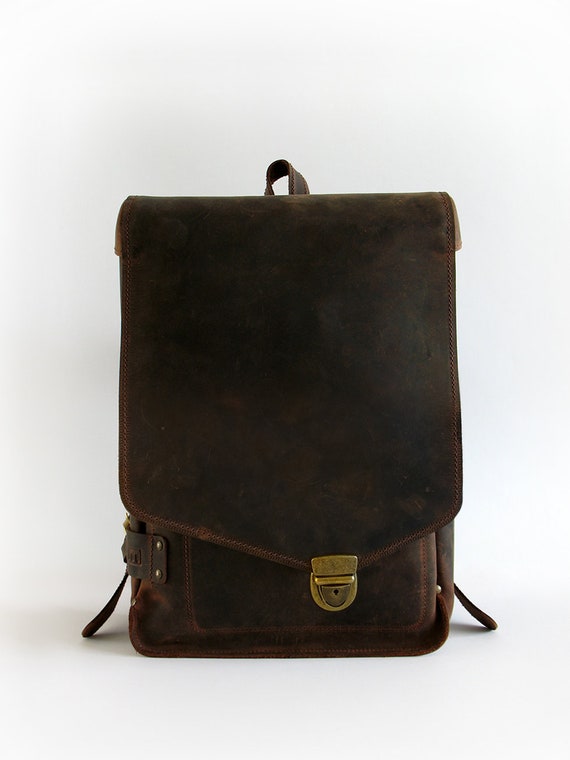 cow leather backpack