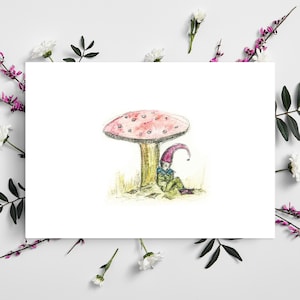 Schlaffee Karte | Elfenkarte | Märchenkarte | Toadstool Karte | Pixie Karte | Imp-Karte | Märchenkarte | Waldfee | Morvenna