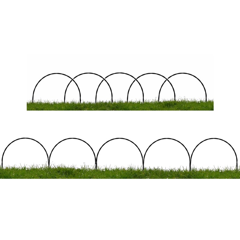 Mayfield Garden Border Edging Hoops. A set of five hoops. Etsy