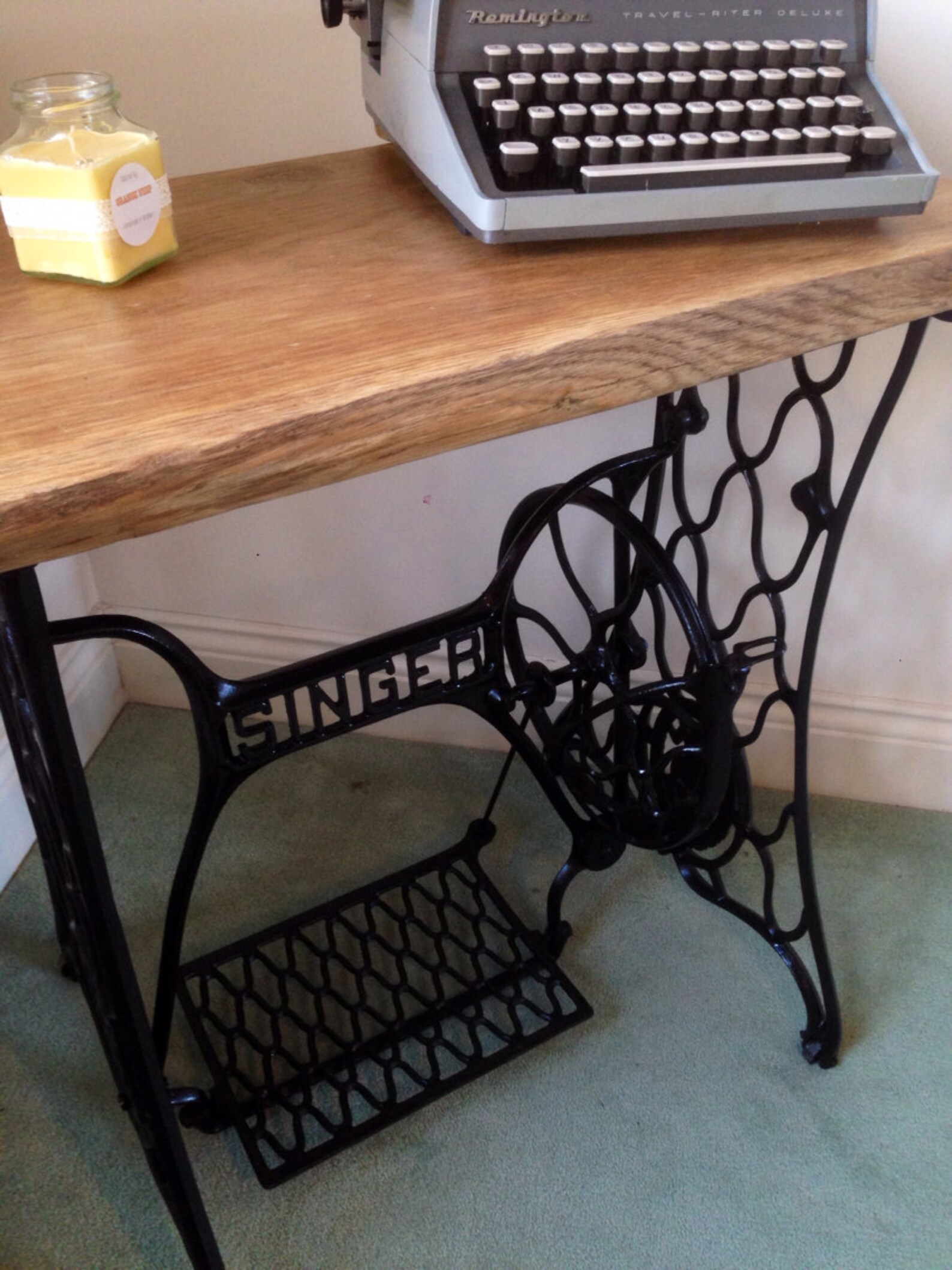 Vintage Retro Singer Sewing Machine Base Table Antique Etsy