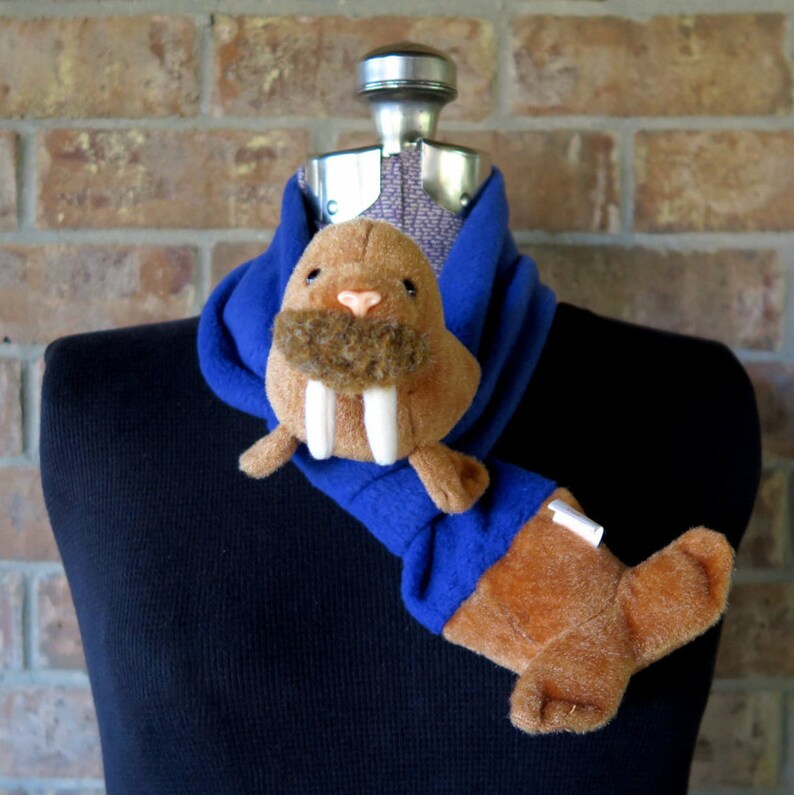 Plush Walrus Stuffed Animal Scarf Toddler Clothes Ty Beanie - Etsy