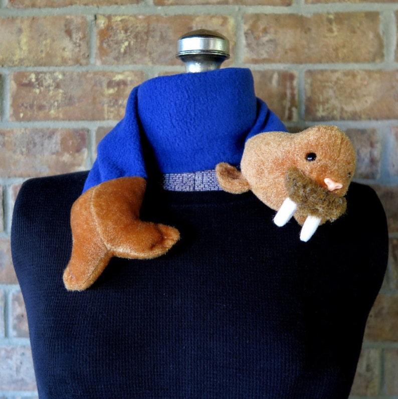 Plush Walrus Stuffed Animal Scarf Toddler Clothes Ty Beanie - Etsy