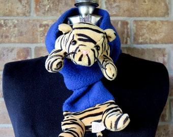 Detroit Tigers, Baseball Mascots, Stuffed Tiger, Beanie Baby Scarf, Fan Wear, Striped Scarf, Stocking Stuffer, Preteen Gift, Stuffed Animal