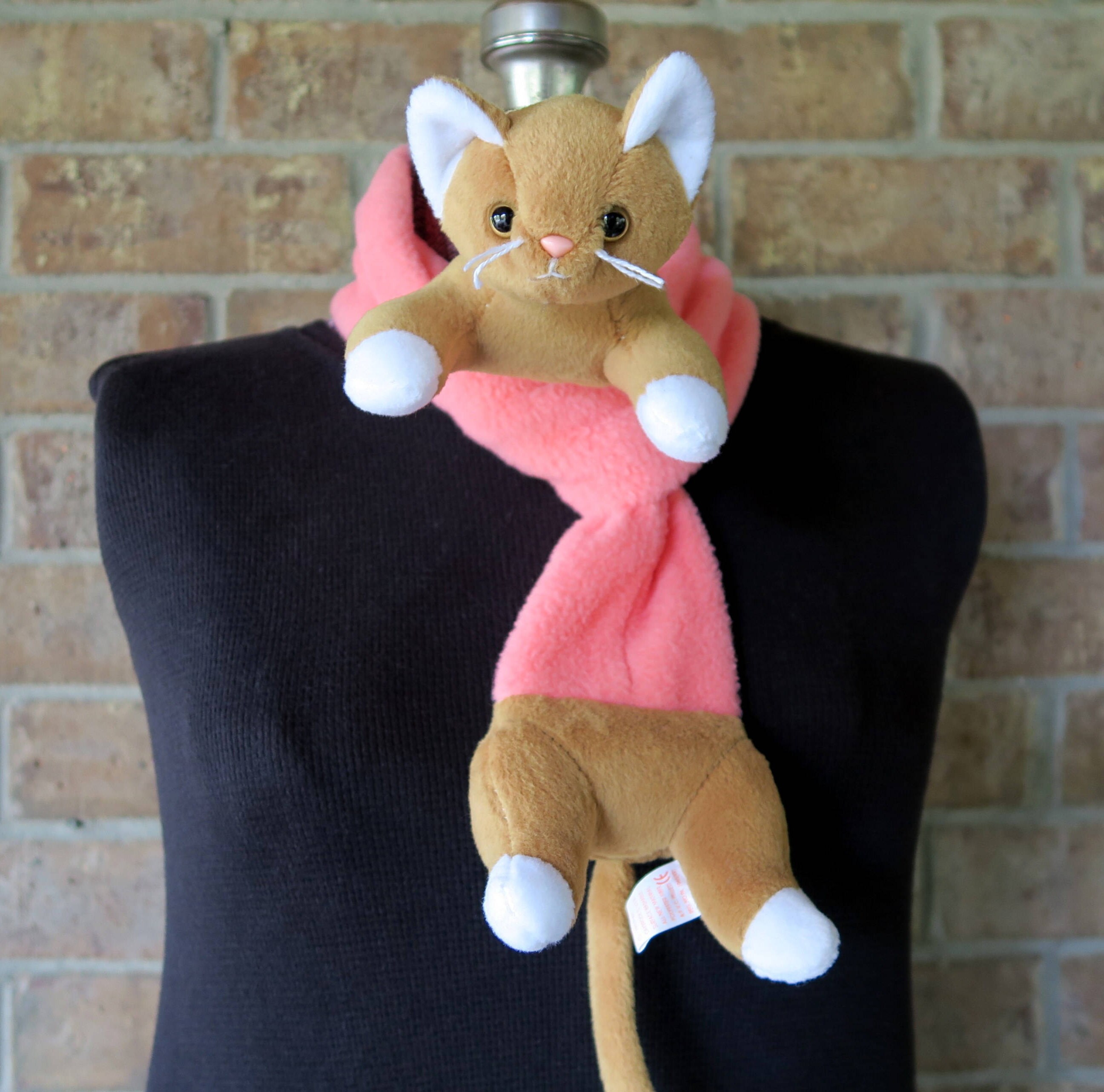 Cute Stuffed Animals Ty Toys Stuffed Cat Winter Scarf Cat Etsy