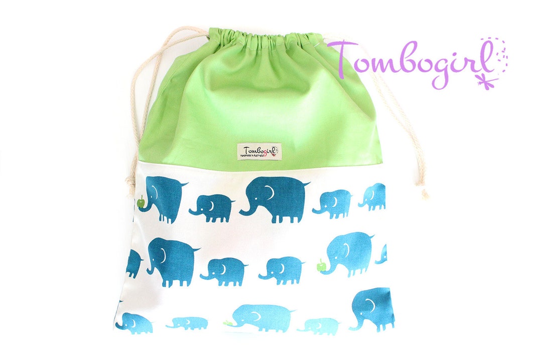 Kids Library Drawstring Bag Customised Personalised Name - Etsy